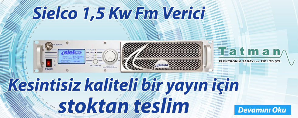 Sielco 1500 GT Broadcast Fm Transmitter TATMAN ELEKTRONİK